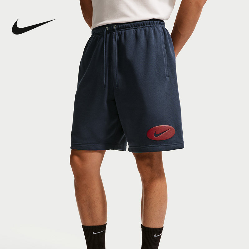 NIKE耐克男短裤夏季新款运动裤宽松透气针织休闲五分裤IF0706-451 - 实物图