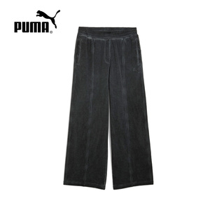 PUMA彪马冬季新款男女情侣休闲运动裤宽松直筒阔腿长裤635304-44