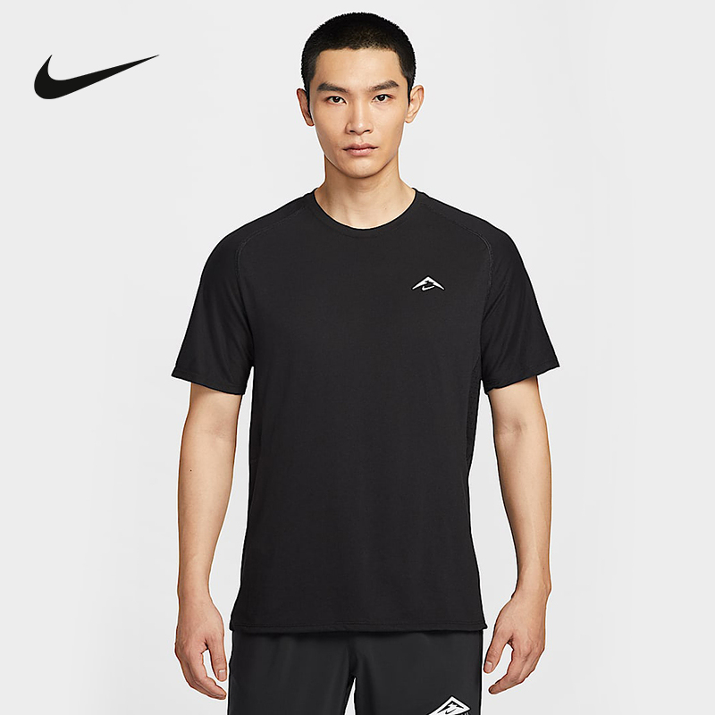 NIKE耐克夏季短袖男DRI-FIT ADV圆领速干短袖跑步上衣HJ3581-010