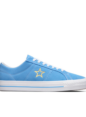 匡威Converse2024春季One Star Pro翻毛皮烫金Logo滑板鞋A06647C