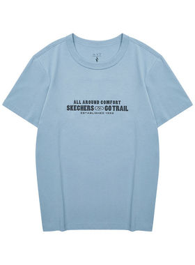 SKECHERS斯凯奇秋季男短袖运动休闲针织衫上衣 L324M005-0216