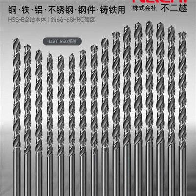 加长麻花钻头L550高速钢含钴不锈钢用直柄麻花钻头