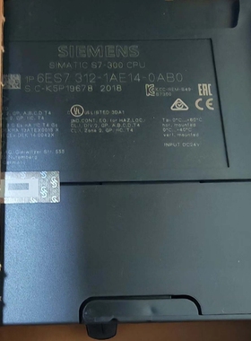 议价西门子312-1AE14 CPU模，德国原装，全新仅开封，