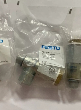 议价FESTO VL-2-1/4-SA节流阀 25025，全新余