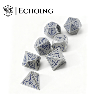 吟游之歌跑团鸣响秘银之谜骰子套装阳极氧化铝coc龙与地下城dnd