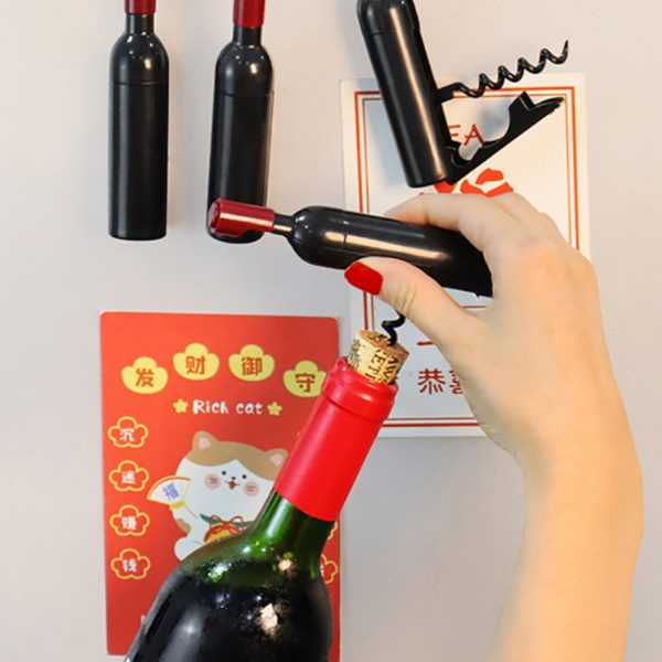 冰箱贴红酒开瓶器开瓶器折叠创意两用酒瓶型啤酒开瓶器红酒开瓶器