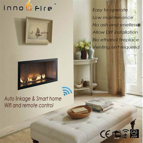 fireplace北欧轻奢简约真火酒精壁炉家用客厅背景墙