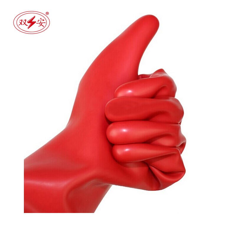 【直播推荐】 00级 2.5KVw带电作业用绝缘手套 低压500V电工乳胶