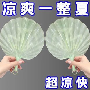 加厚仿子超玉手摇耐快古风扇用凉蒲扇扇轻薄家用新款 扇便携式 贝壳