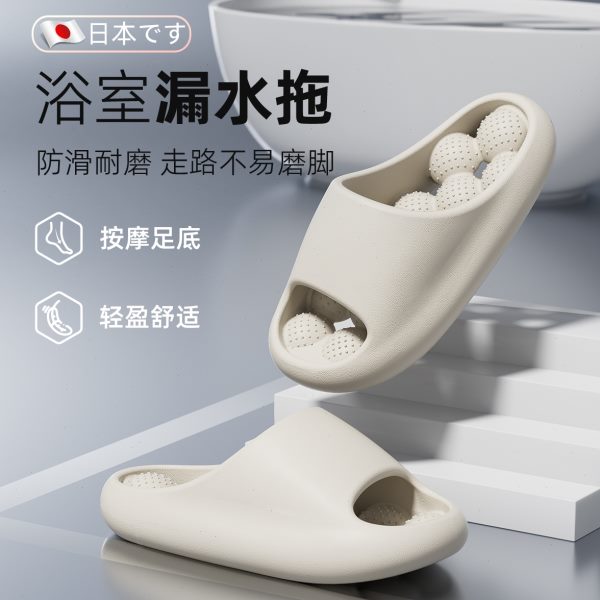 品沥水镂空漏水2024防滑新款日本专用浴室拖鞋质洗澡厕所快速凉拖