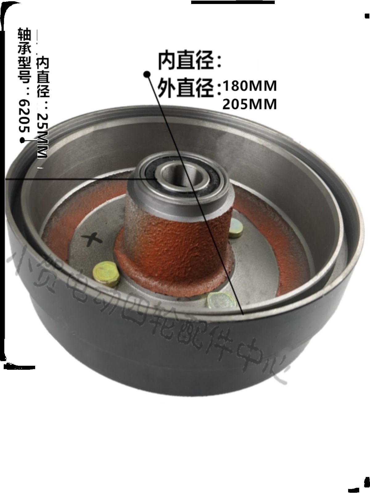 品苏州益高电动巡逻车配件前刹车深圳飞豹180前制动毂总成含轴新