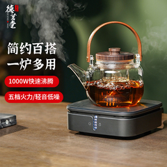 德茗堂猫眼二代电陶炉煮茶器蒸茶壶小型养生煮茶壶一人煮茶炉家用