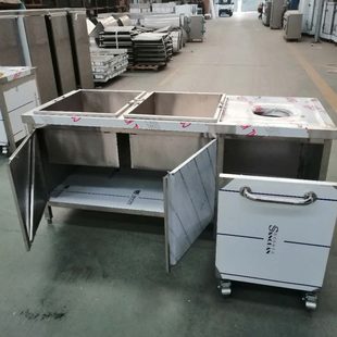 收餐车 定制不锈钢收残车收餐台 垃圾台碗碟收集台泔水台收碗车