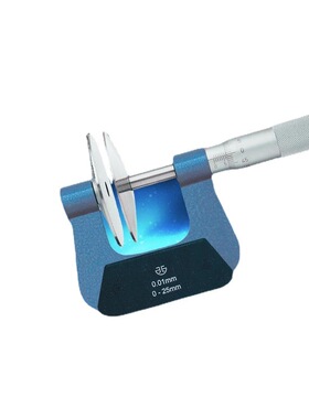 西北青量直进式大盘头千分尺/测纸厚台阶测量工具0-25-50mm0.01