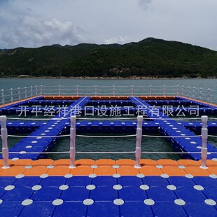 搭建水上观光平台舞台演艺设施户外水上垂钓平台塑料网箱养殖