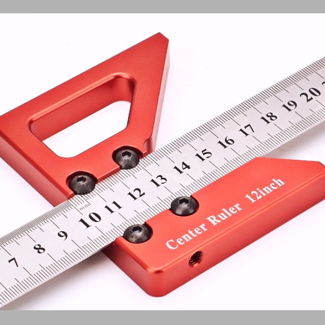 YX-3木工划线器  45角度尺 90度木工中心画线尺圆心划线尺划线器