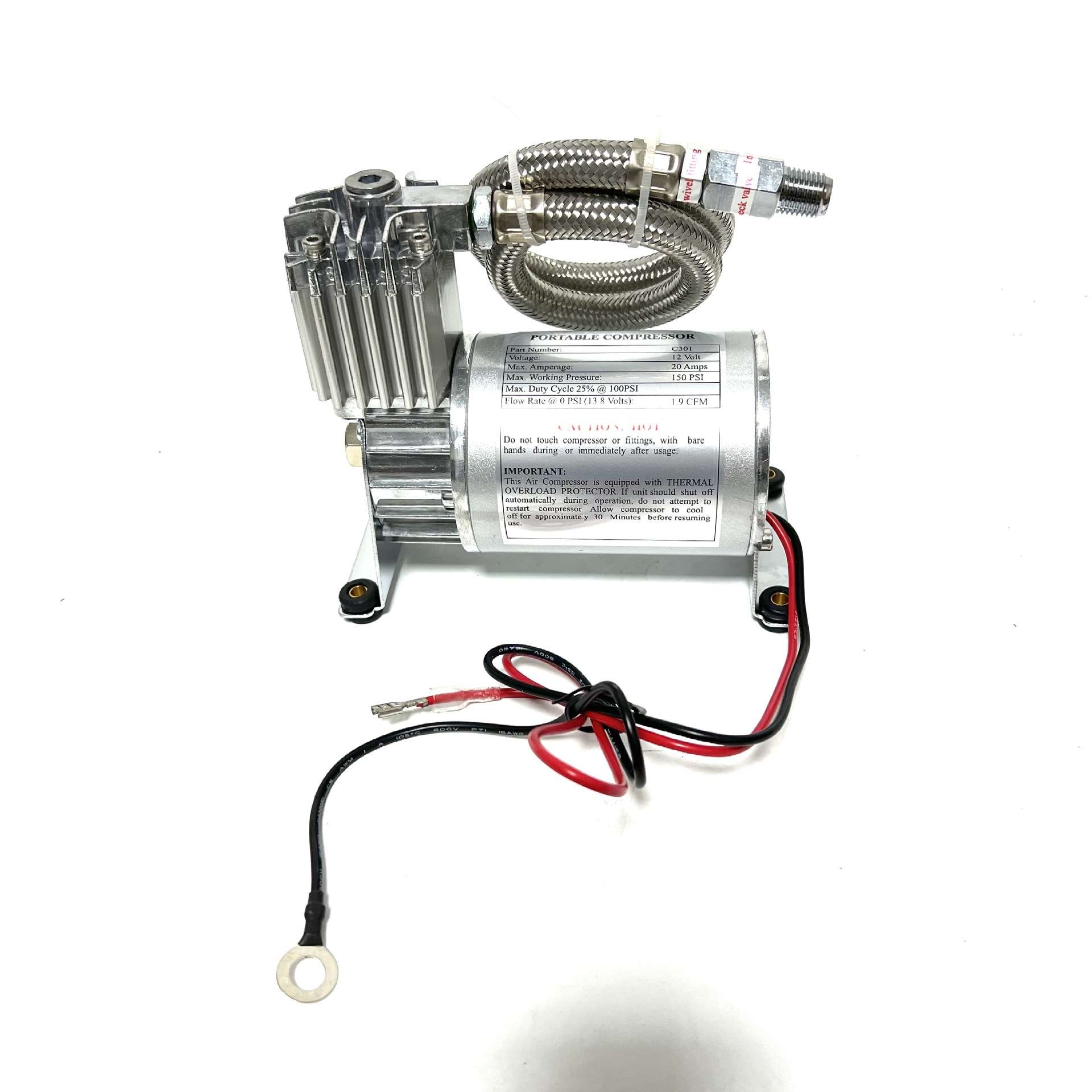 DHKA亚冠-AS191现货 喇叭改装气泵120-150PSI 6L 1.5GAL空压机