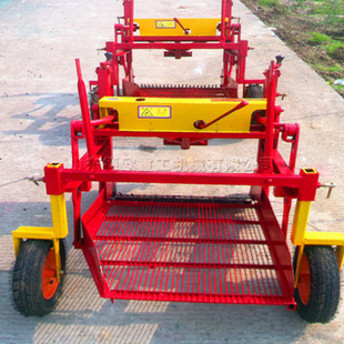 小型家用花生收获机 链条式可调节请选筛 平地起垄摘花生设备