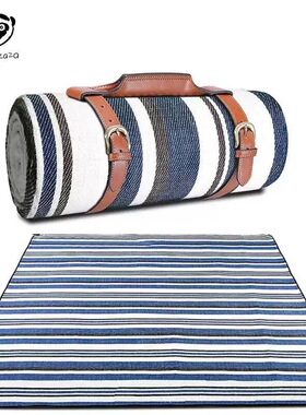 MAKI zaza户外防水野营 野餐垫防潮垫子INS风皮拎手野餐垫MKZ-022