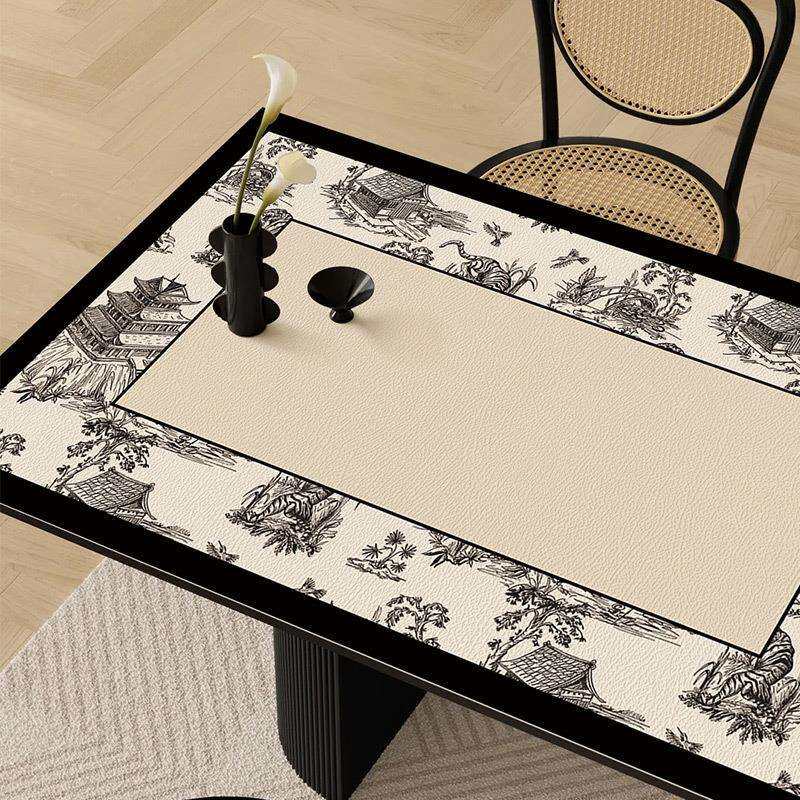 轻奢风桌垫皮革电脑桌垫书桌垫办公室桌面垫学习写字台桌布书桌垫