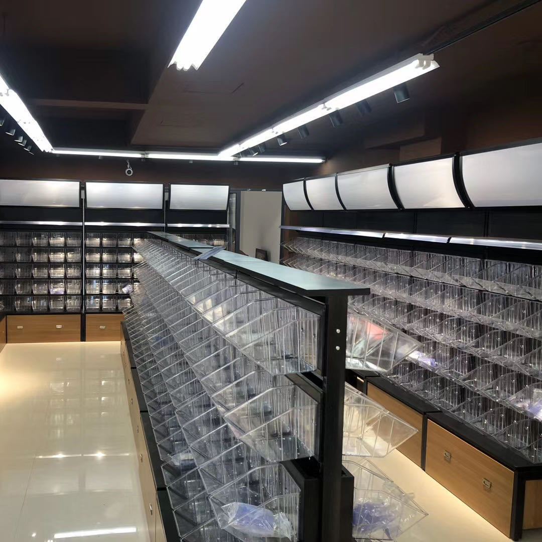 零食货架超市便利店靠墙单面散货散称小卖部干果商店小食品展示架