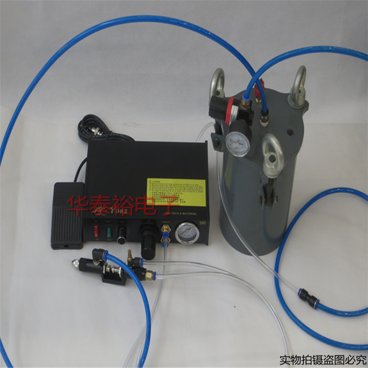 982双出气点胶控制器+压力桶+回吸胶阀(一套)点胶机配套设备