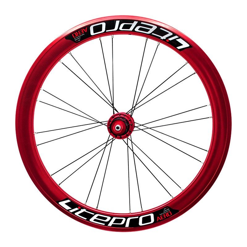 litepro AERO S42 20寸406/451轮组折叠车大刀圈轮毂碟刹V刹120响