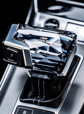 奥di水晶档把总成A6LA7A8A4LA5发光排档头带皮套款档把换挡杆挂