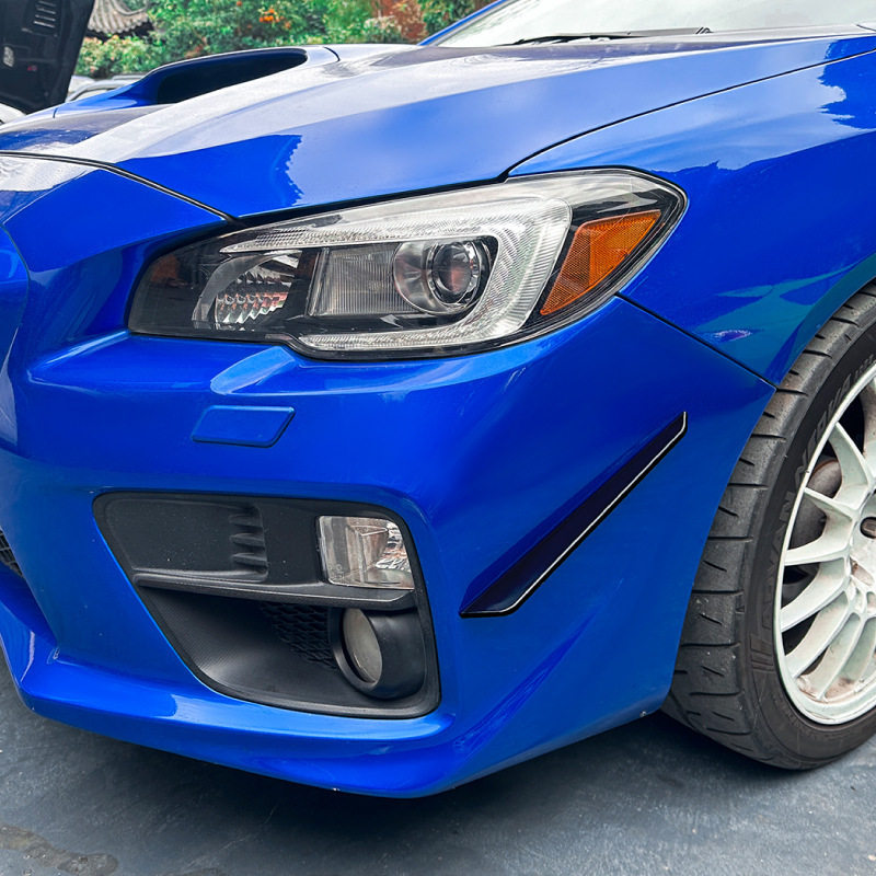 适用斯巴鲁wrx sti va 15-21款前风刀前杠车贴扰流板外饰改装配件