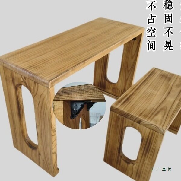 折叠烧桐木古琴桌凳国学书法茶