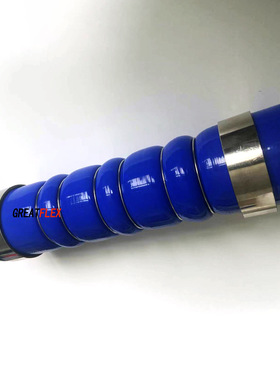 GREATFLEX蓝色抗高压耐高温回路硅胶波纹管 重复使用CAC30工厂