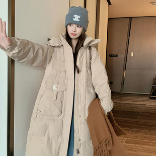 新品首发 爆款 大货出 2025冬季贴标长款棉衣