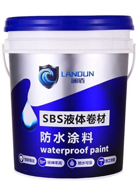 SBS液体改性沥青防水涂料18kg屋顶外墙彩钢JS水泥基水性聚氨酯