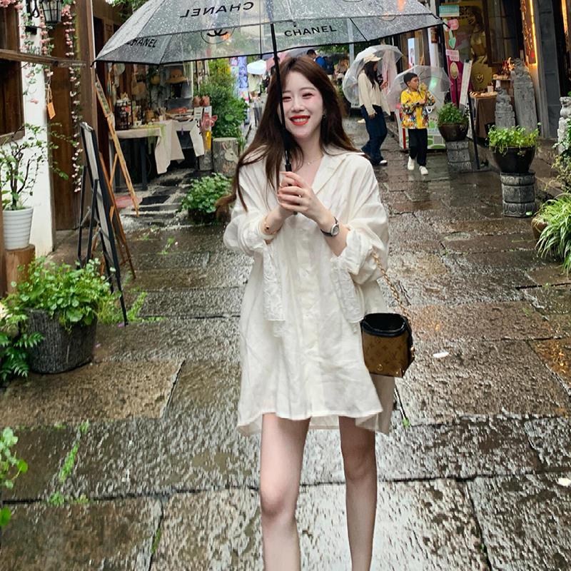 法式Rixo Kelly蕾丝拼接设计感百搭长袖衬衫女气质高级感休闲上衣