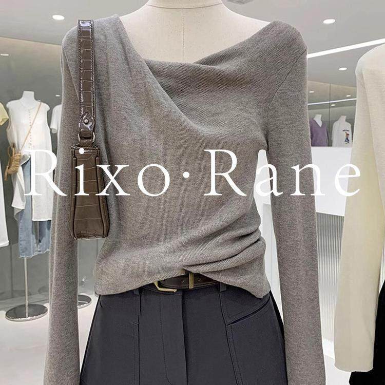 法国Rixo Rane ⭐温柔荡领长袖针织衫女漂亮显瘦上衣氛围感穿搭潮,女装/女士精品,大码内搭,淘宝优惠券,粉丝福利购,淘宝优惠卷