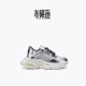 布曦薇2025年春秋6.5cm厚底气垫蝴蝶结水钻银擦色时尚 休闲老爹鞋