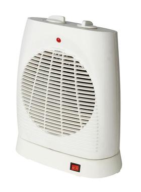 暖风机可摇头 白色小取暖器 fan heater 家用 LQ-818B速热