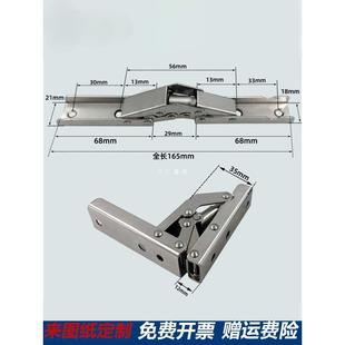90度折叠桌暗藏铰链长条上下翻盖柜门铰链180度平开合页五金