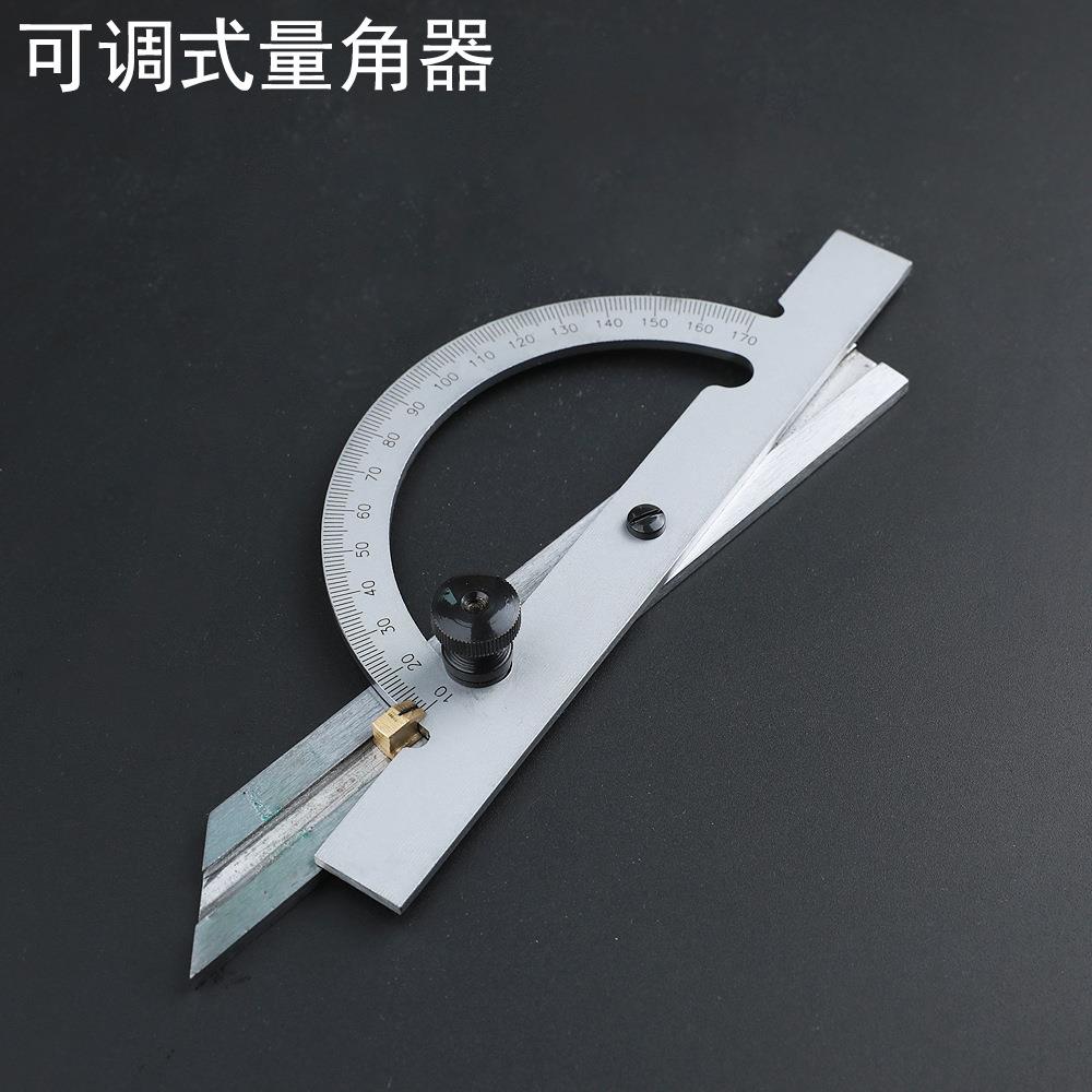 高精度量角器多功能万用角度尺镀铬角度规木工量角尺工业分度尺