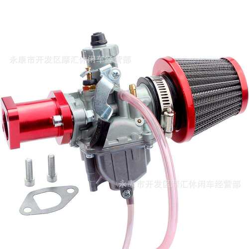 卡丁车212cc GX200 6.5hp CT200U KT196进气管空滤VM22化油器套件