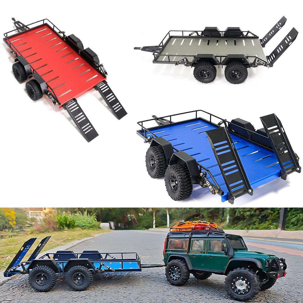 Traxxas 1/18 TRX4M 路虎烈马 四轮 双轮小拖车 无损安装仿真拖车图片