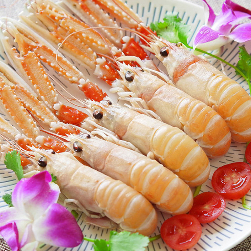 鲜承 爱尔兰原装新鲜冷冻刺身鳌虾 大规格【净重1000g】