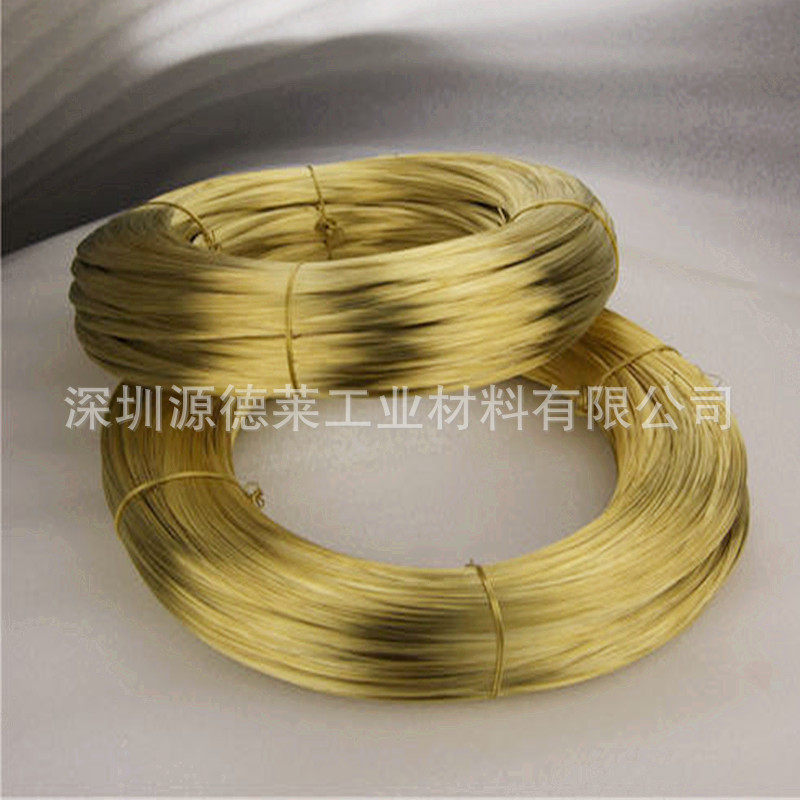 厂家直销H62黄铜扁线H65黄铜丝0.05mm进口C2600黄铜线半硬紫铜线