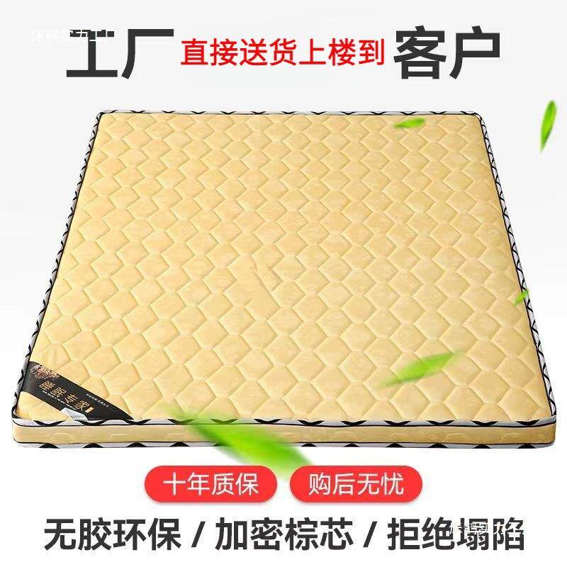 棕垫环保椰棕床垫双人1.5米加厚1.8软硬棕榈席梦思薄款儿童折叠