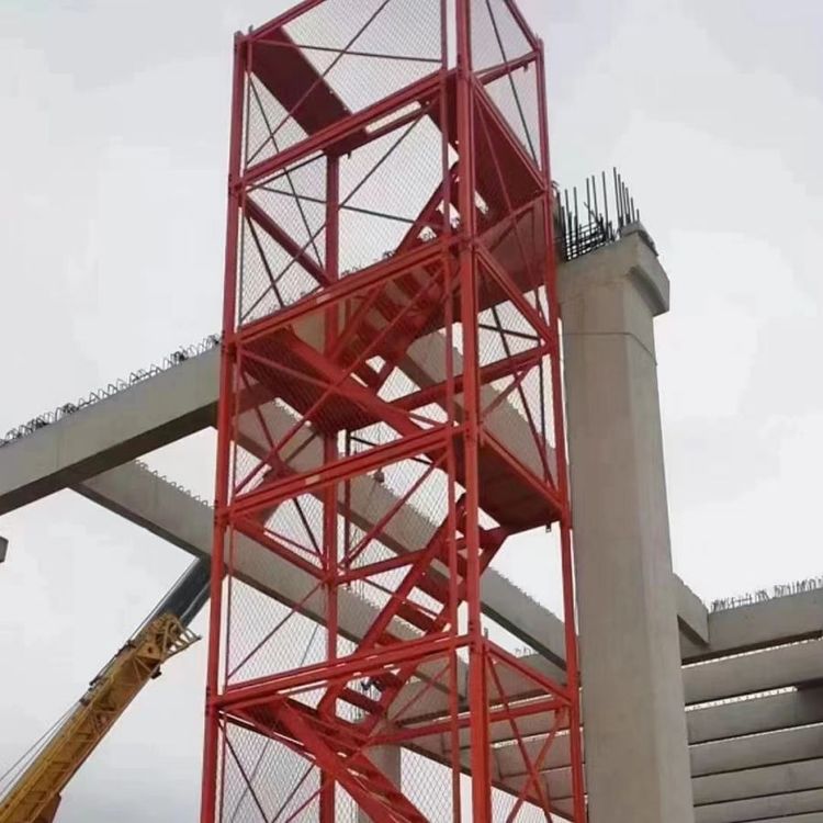 组合式施工安全笼爬梯 建筑防护箱式基坑梯笼 安全笼爬梯,安全梯