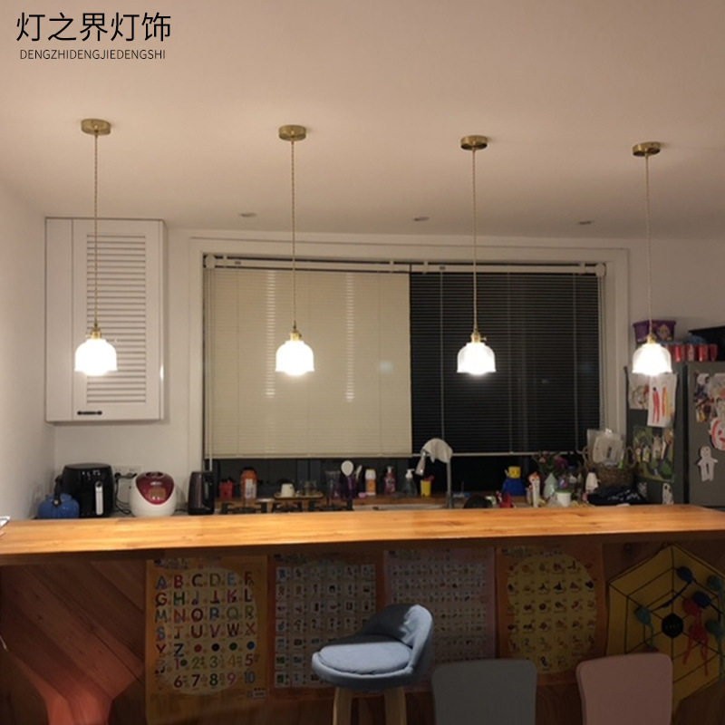 北欧风格吊灯简约现代玻璃餐厅灯具创意个性走廊过道玄关单头吊灯