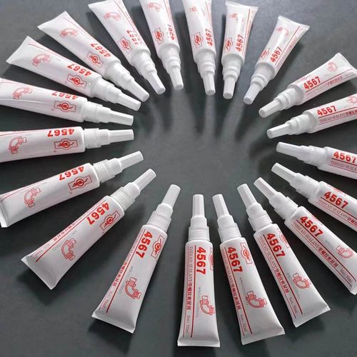 广研厌氧锁固剂4567水管油管气管密封胶管螺纹密封胶白色膏状50ml