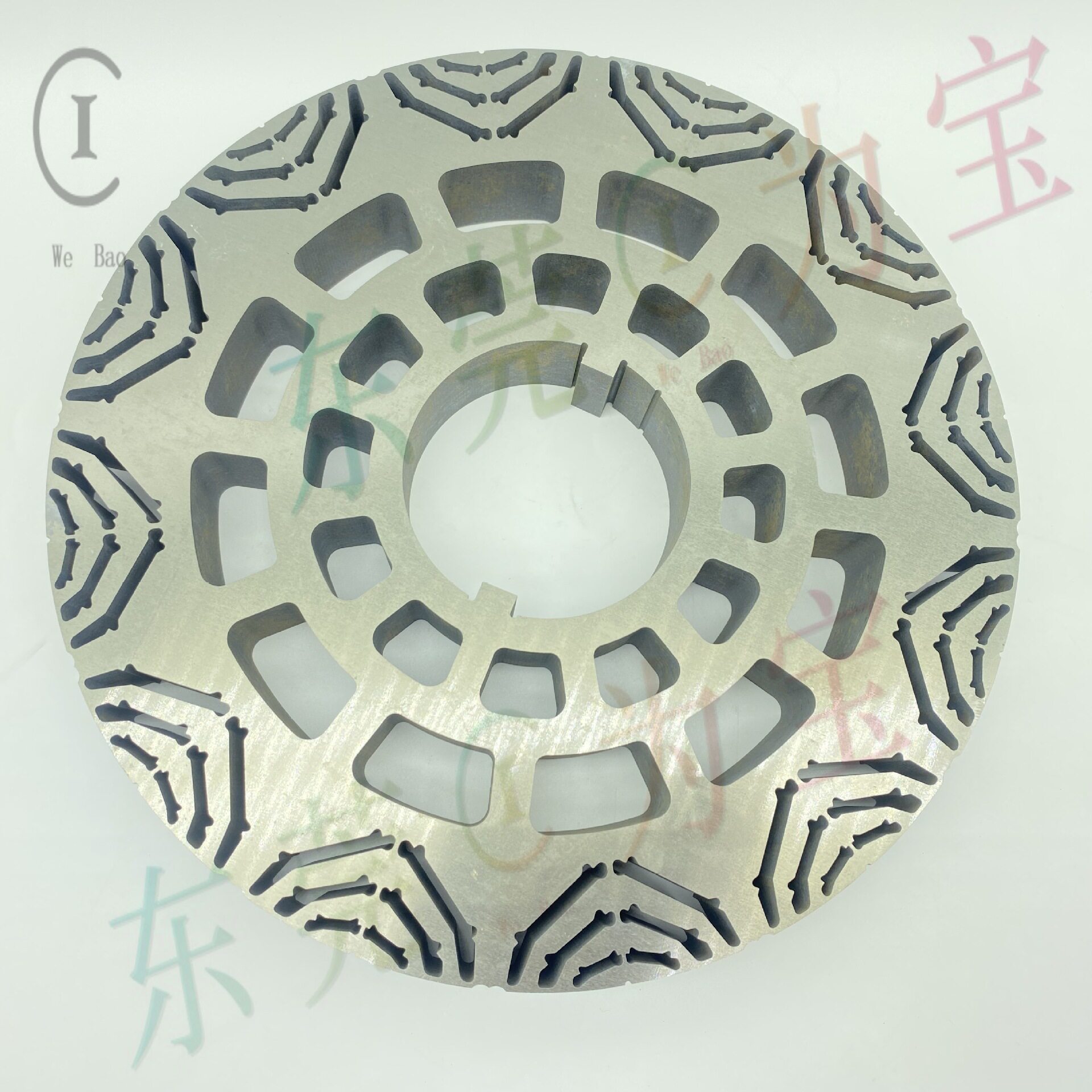 大尺寸新能源电机铁芯定转子专业打样胶粘叠压