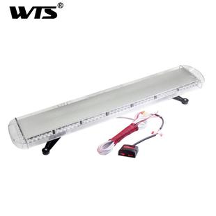 汽车96LED长排车顶警示 24V薄吸顶频闪灯 96W大功率长条爆闪灯12