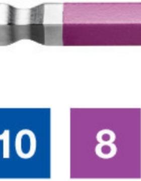 PB 2222.L 8 PU 90- 100°多角度紫色L型扳手 8